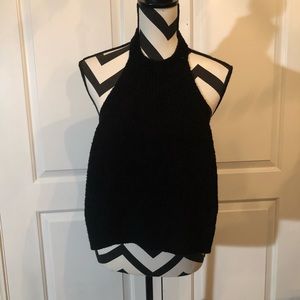 Zara Knit shirt with open back detail